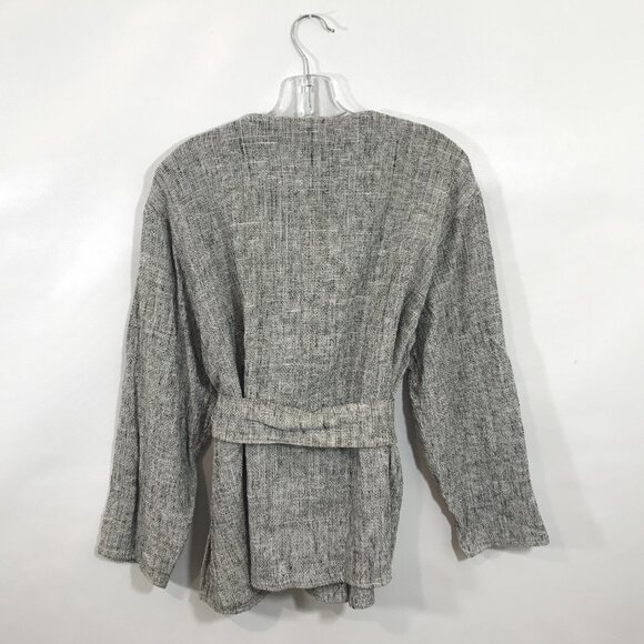 Vintage Wide Leg Trouser Pants and Belted Jacket Black White Women M, SANGAM - Picture 12 of 16